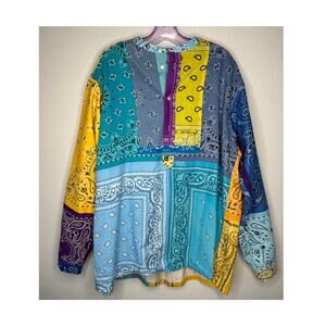 Children of the Discordance Multicolor Bandana Patch Long Sleeve Shirt 3
